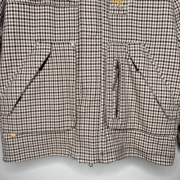 SPECIAL BLEND Men’s Checkered Snowboard Ski Jacket Waterproof Brown & Tan XS - Picture 9 of 15